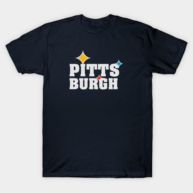 Pittsburgh Football Team Color T-Shirt by Toogoo